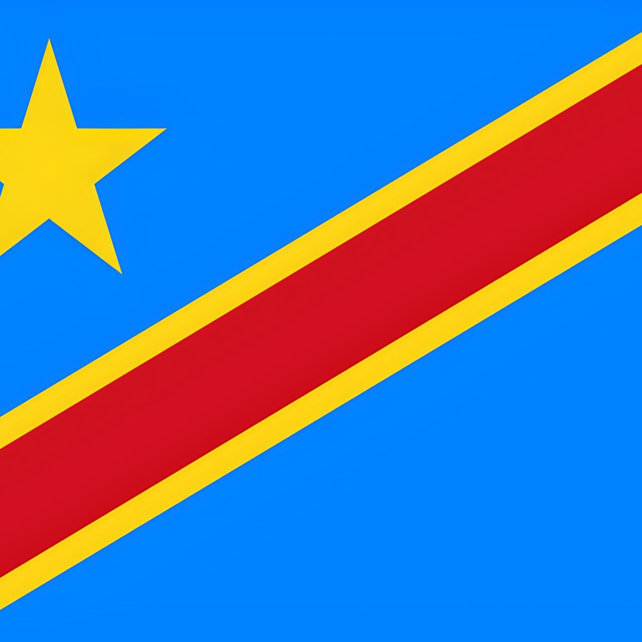 Democratic Republic of the Congo Flag: National Flag of DRC