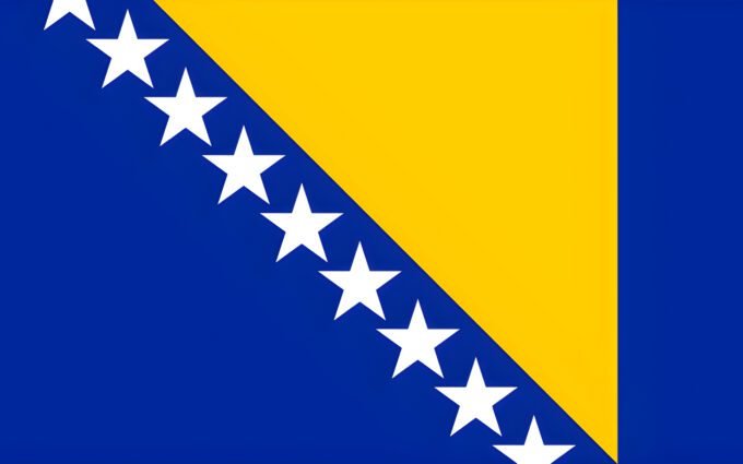 Bosnia and Herzegovina Flag: National Flag of Bosnia and Herzegovina