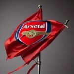 Flag of Arsenal Football Club on a Pole Free Download