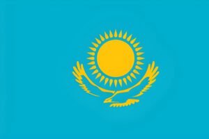 Kazakhstan Flag: National Flag of Kazakhstan Free Download