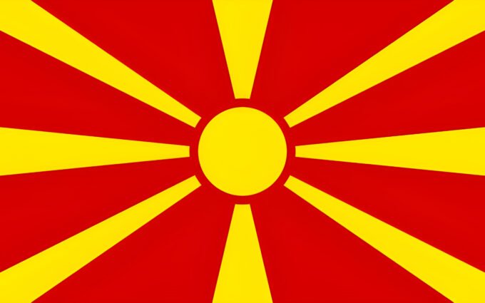 North Macedonia Flag: National Flag of North Macedonia Free Download