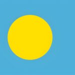 Palau Flag: National Flag of Palau Free Download