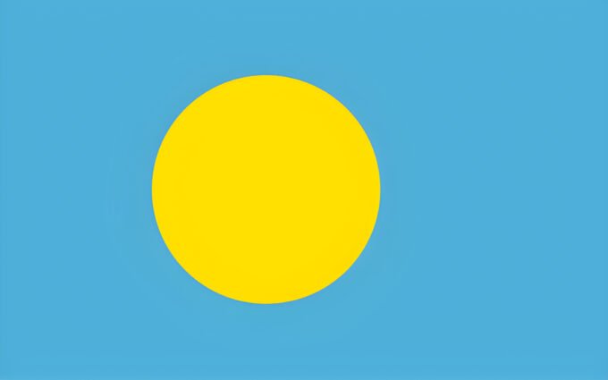 Palau Flag: National Flag of Palau Free Download